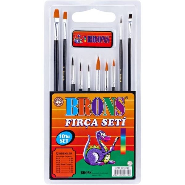 Brons Fırça Seti 10 Lu Br-248