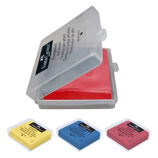 Faber Castell Hamur Silgi Renkli Plastik Kutu 127321/18