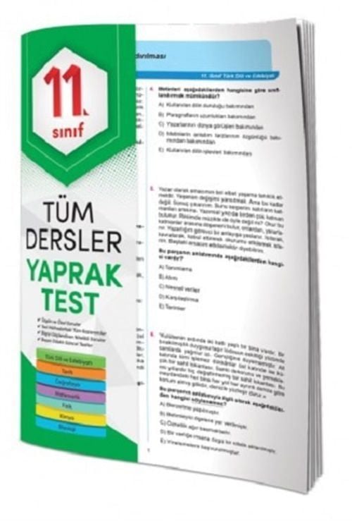Element 11.Sınıf Tüm Dersler Yaprak Test