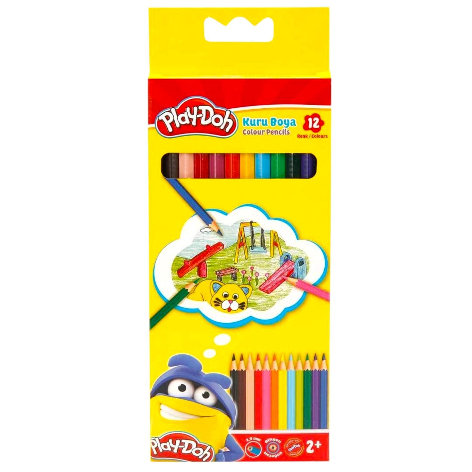 Playdoh Kuru Boya 12 Renk KU001