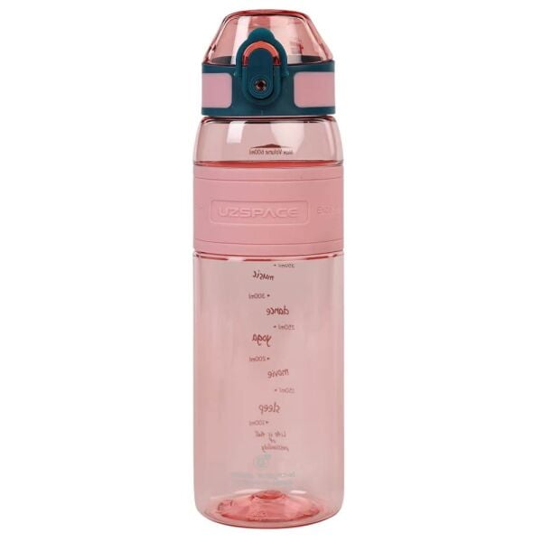 Uzspace 4108 Silikon Gövde 600 ml Pembe Tritan Matara