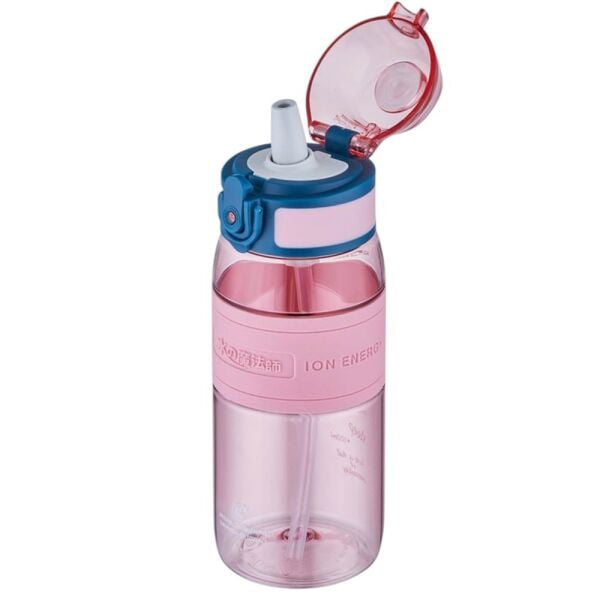 Uzspace 4108 Silikon Gövde 600 ml Pembe Tritan Matara