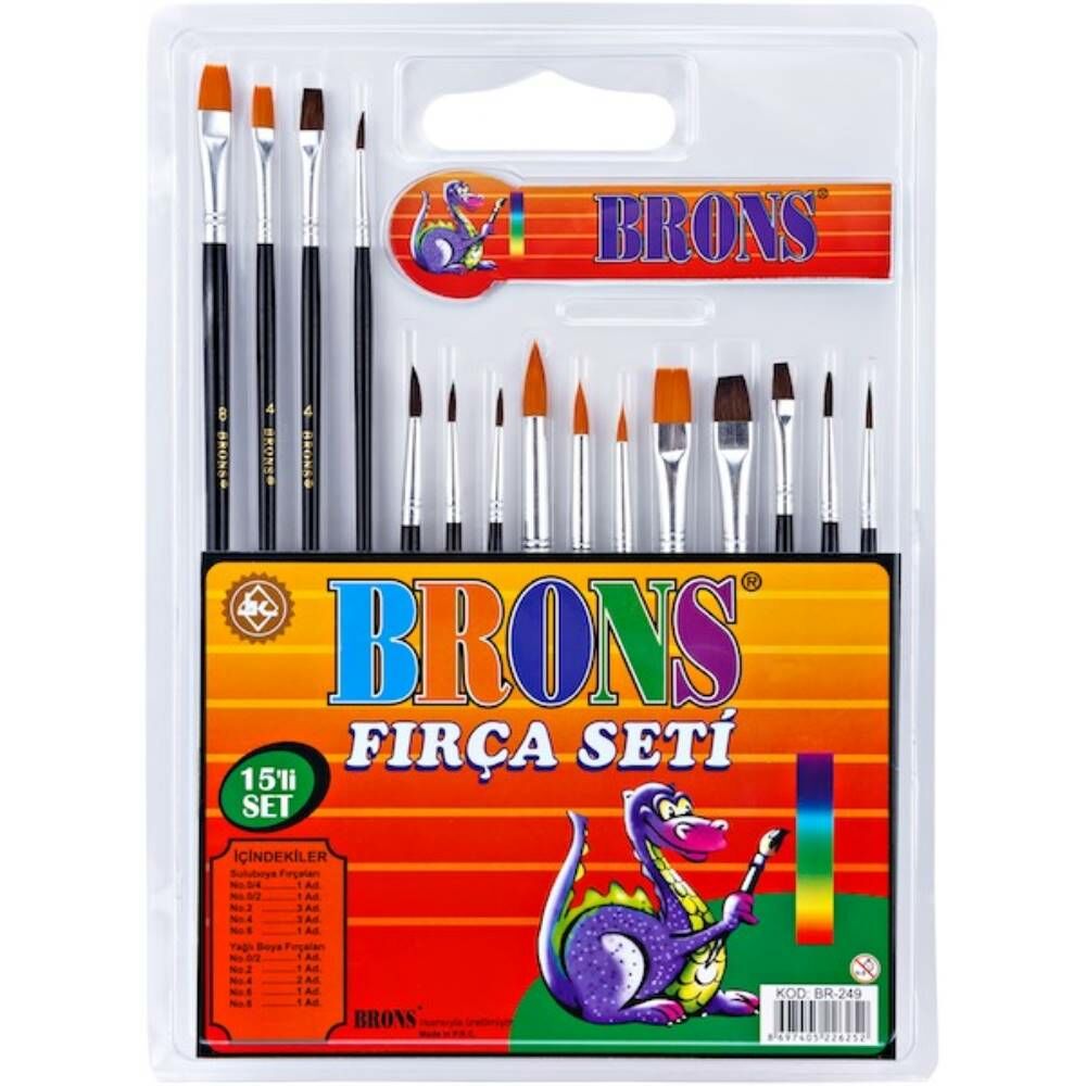 Brons Fırça Seti 15 Li Br-249