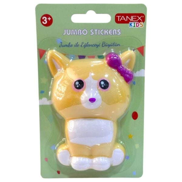 Tanex Jumbo Sarı Kedi Çıkartma 27009