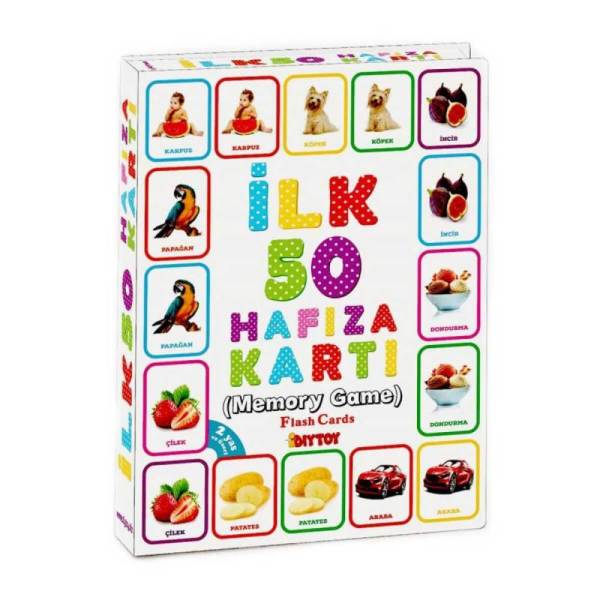 Diytoy Manyetik İlk 50 Hafıza Kartlarım 1369