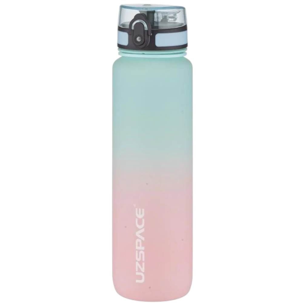 Uzspace 3038-6 Gradient Renk Soft Touch 1000 ml Turkuaz Tritan Matara