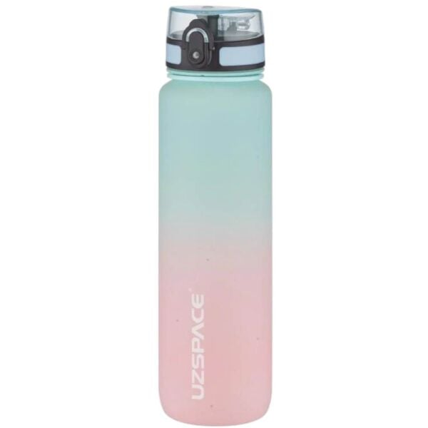 Uzspace 3038-6 Gradient Renk Soft Touch 1000 ml Turkuaz Tritan Matara