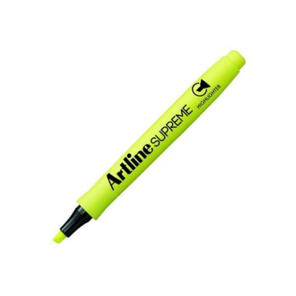 Artline Supreme Kesik Uç 07 mm Fosforlu Kalem EPF-600 Sarı