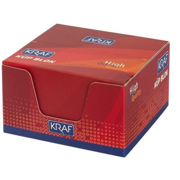 Kraf Küp Blok Beyaz  8X8cm 115G