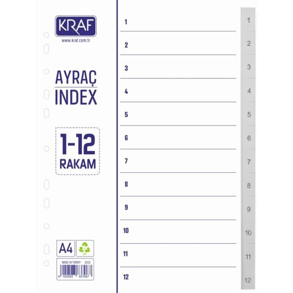 Kraf Seperatör 1012 1-12 Rakam