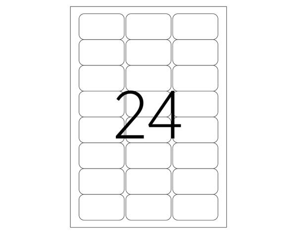 Tanex TW-2024 64x34 mm Laser Etiket