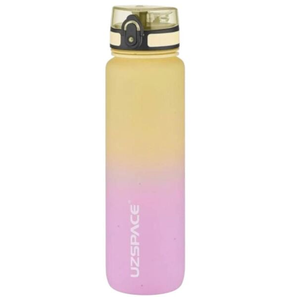 Uzspace 3038-6 Gradient Renk Soft Touch 1000 ml Sarı Tritan Matara