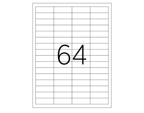 Tanex TW-2564 48.5x16.9 mm Laser Etiket