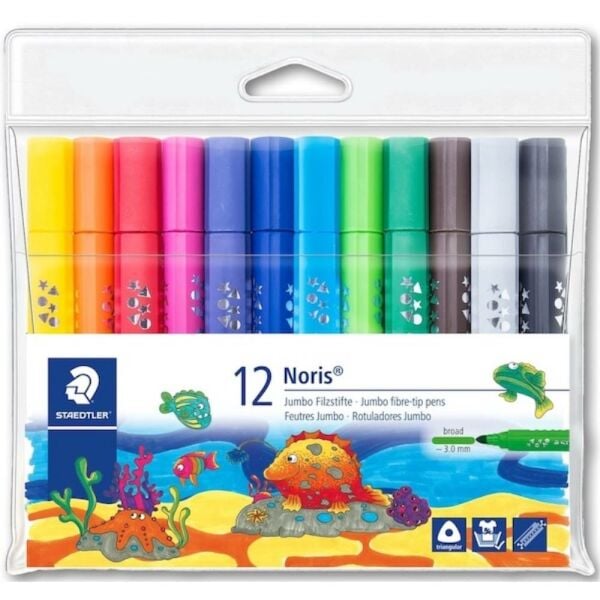 Staedtler Keçeli Kalem Jumbo Üçgen 12Li 328-B Wp12
