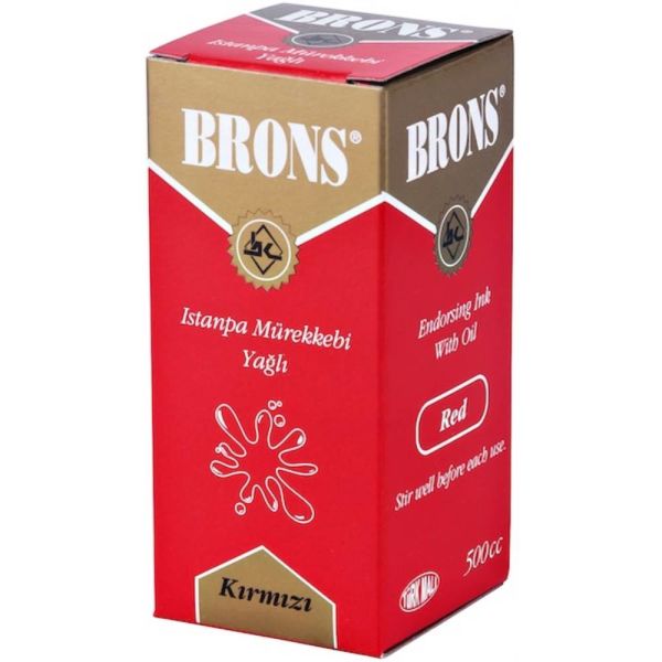 Brons Istampa Mürekkebi 500 Cc Kırmızı Br-322