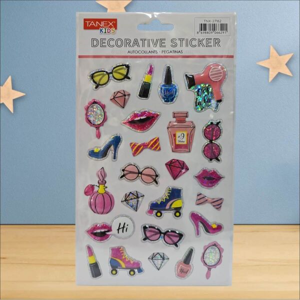 Tanex Sticker Pufy Süslü Aksesuarlar Serisi 27162