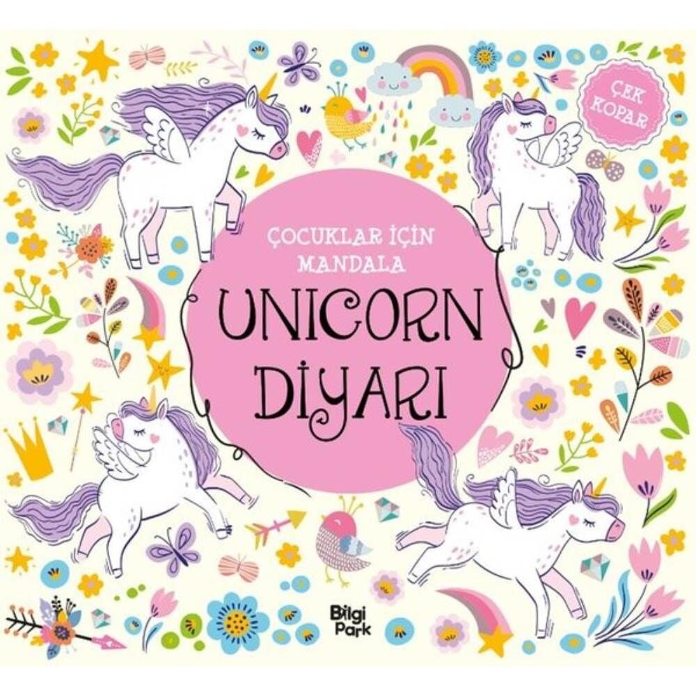 Çocuklar İçin Mandala Unicorn Güncesi