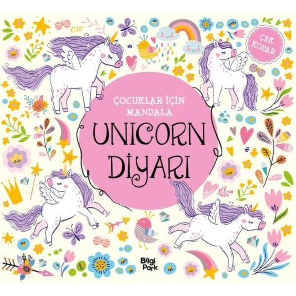 Çocuklar İçin Mandala Unicorn Güncesi