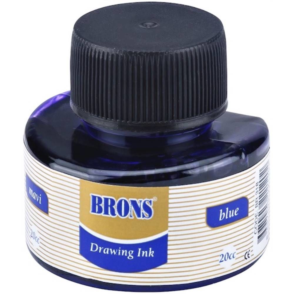 Brons Çini Mürekkebi 20 Cc Mavi Br-318