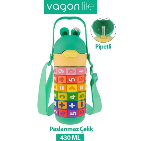 Vagonlife 430 ml Çelik Termos Matara VGN30031 Yeşil