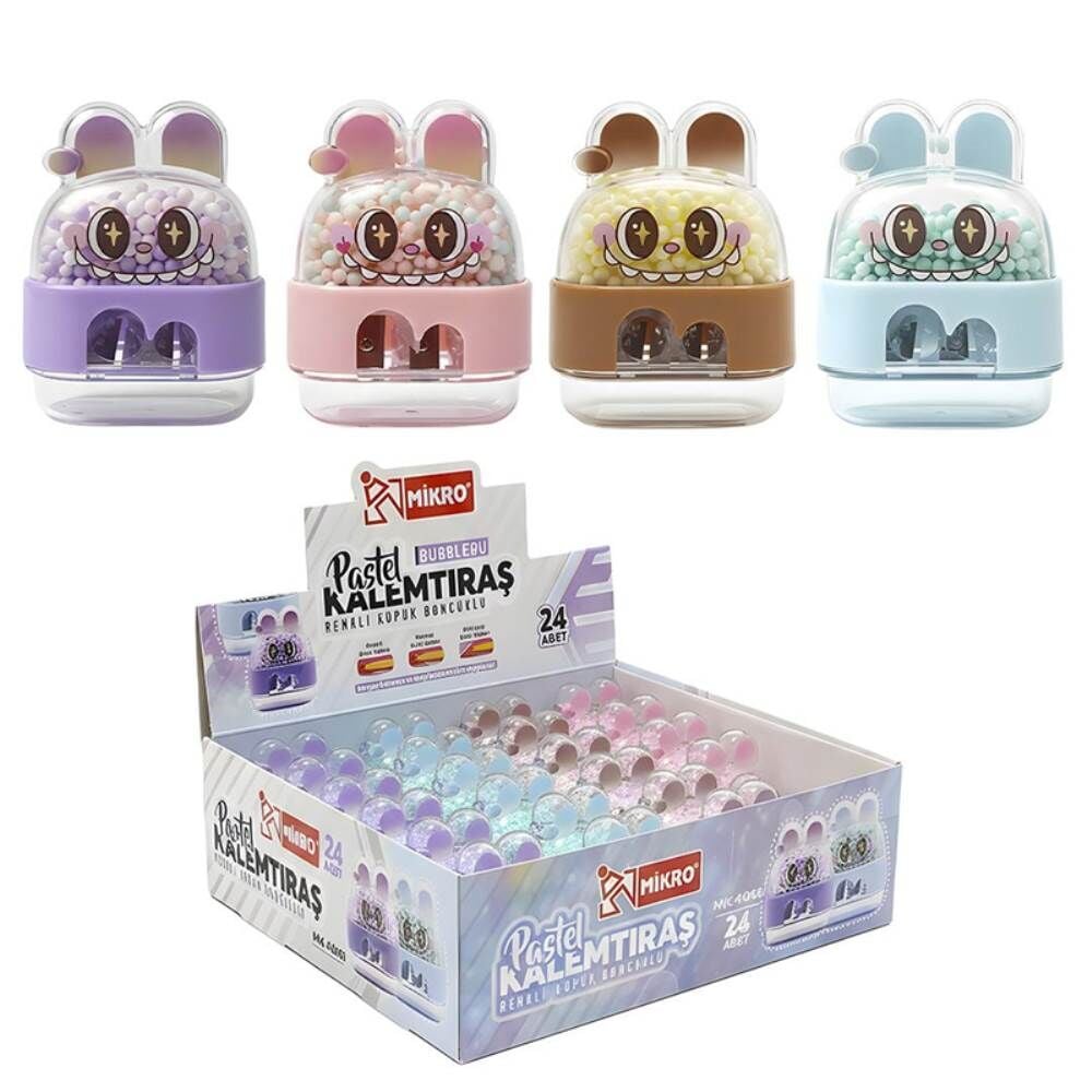 Mikro MK-4065 Bubblebu Çift Bıçaklı Kalemtraş