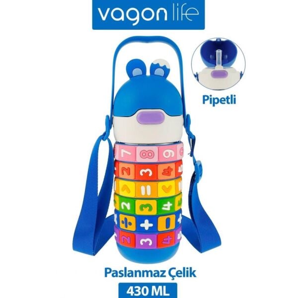 Vagonlife 430 ml Çelik Termos Matara VGN30031 Mavi