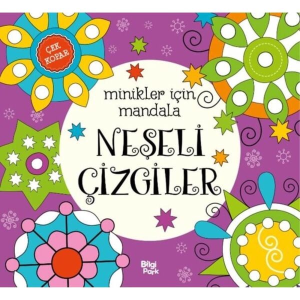 Çocuklar İçin Mandala Neşeli Çizgiler