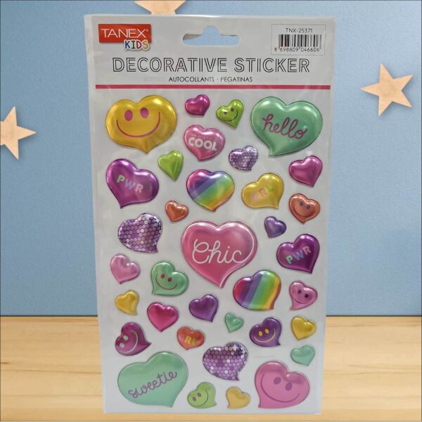 Tanex Sticker Pufy Kalp Balon Serisi 25371
