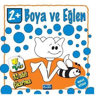 Boya ve Eğlen Mavi Kitap 2+ Yaş