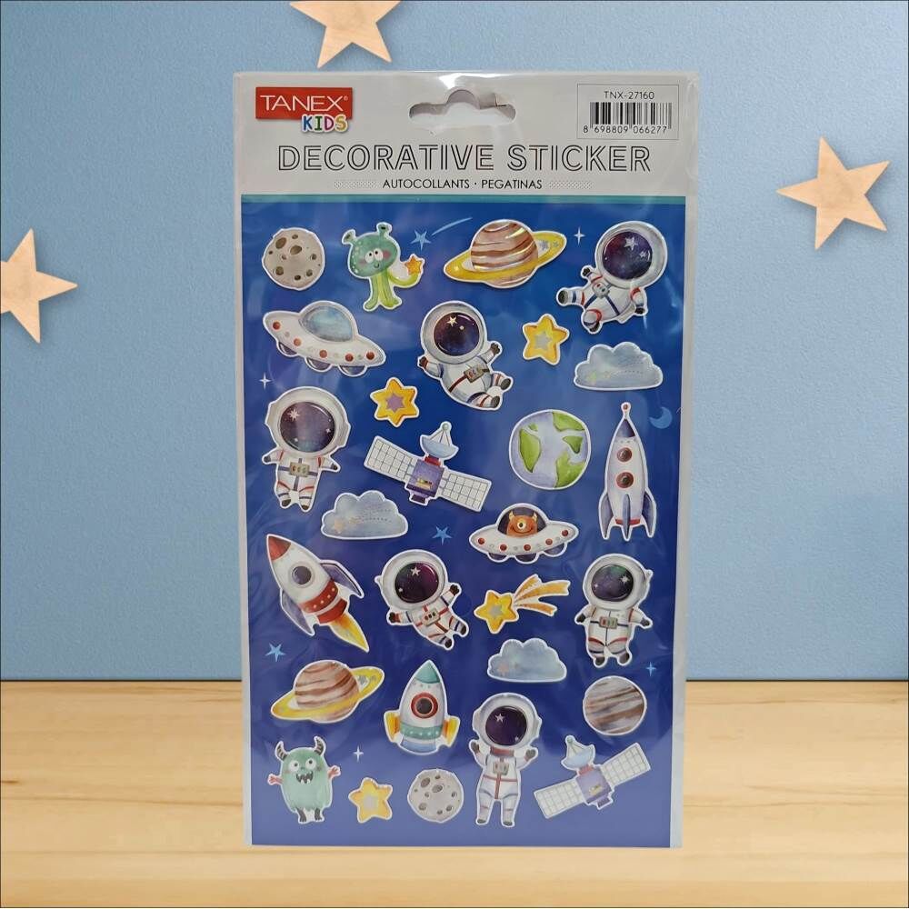 Tanex Sticker Pufy Uzay Macerası Serisi 27160