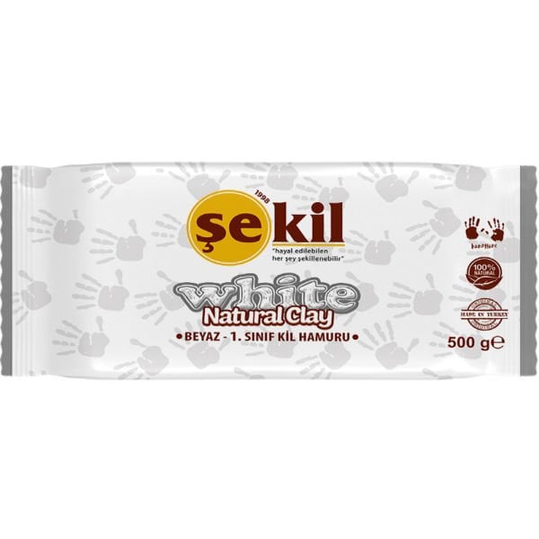 Şekil Seramik Hamuru 500 gr Beyaz