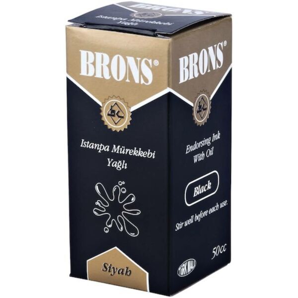 Brons Istampa Mürekkebi  50 Cc Siyah Br-328