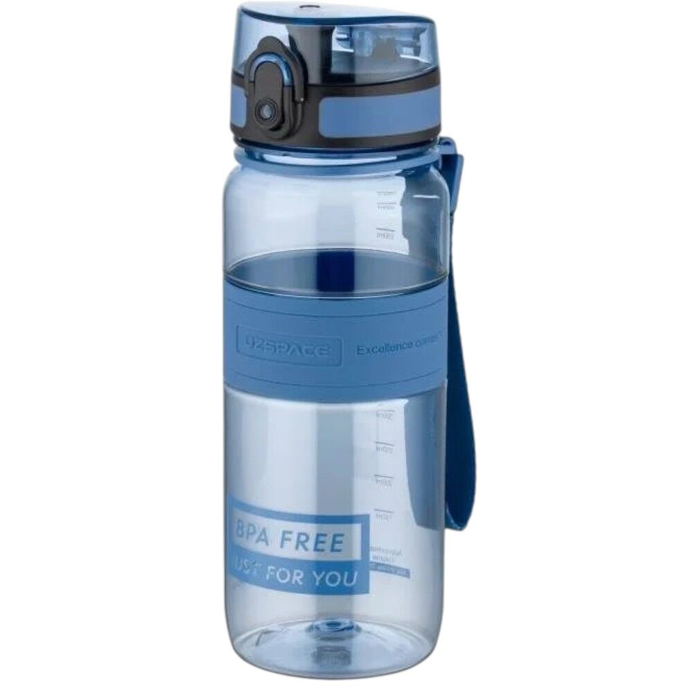 Uzspace 5029-2 Silikon Gövde 650 ml Mavi Tritan Matara
