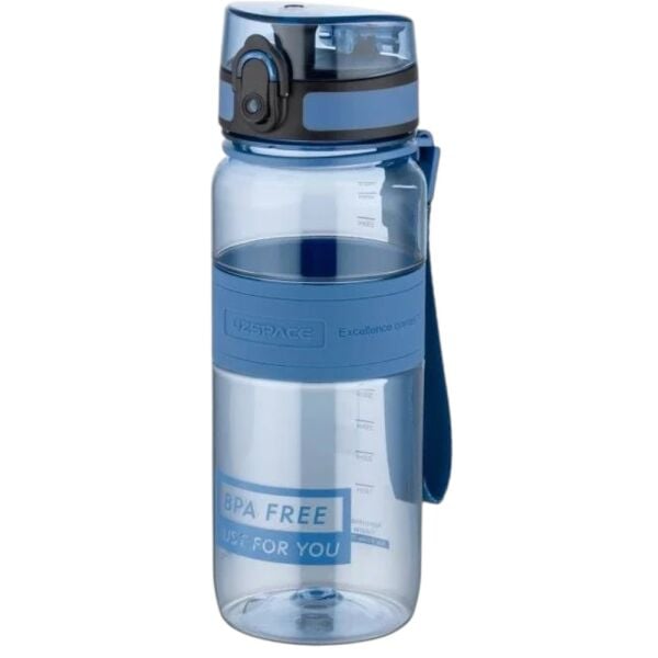 Uzspace 5029-2 Silikon Gövde 650 ml Mavi Tritan Matara