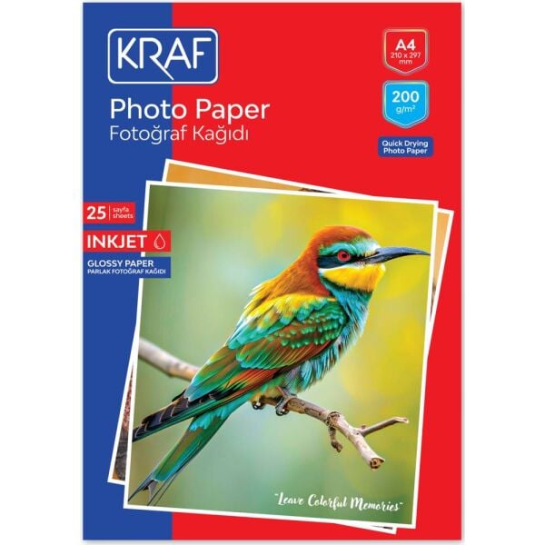 Kraf Fotoğraf Kağıdı A4 200G 25 Li 2200
