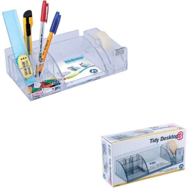 Ark Bant Kesicili Şeffaf Masa Kalemlik Seti 2043