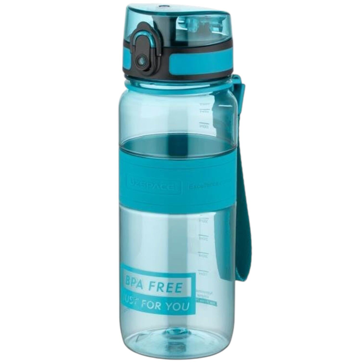 Uzspace 5029-2 Silikon Gövde 650 ml Yeşil Tritan Matara