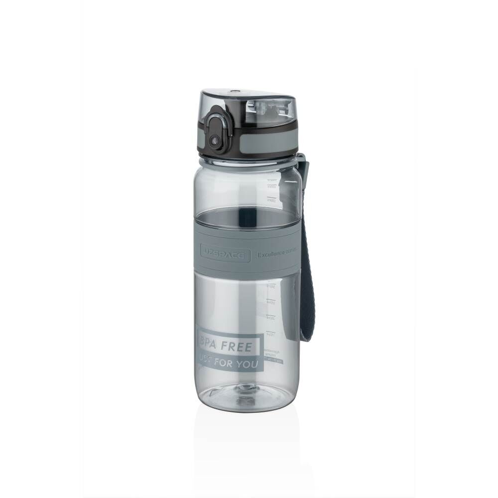 Uzspace 5029-2 Silikon Gövde 650 ml Siyah Tritan Matara
