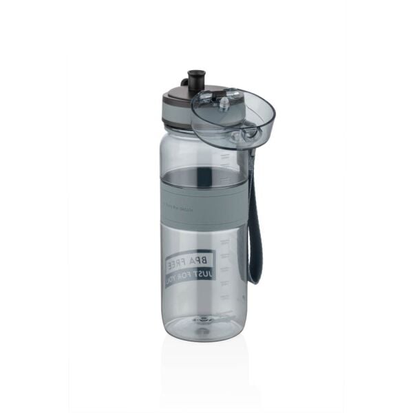 Uzspace 5029-2 Silikon Gövde 650 ml Siyah Tritan Matara