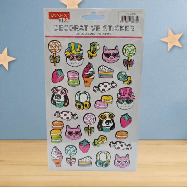 Tanex Sticker Pufy Artist Kedi Köpekler Serisi 27168