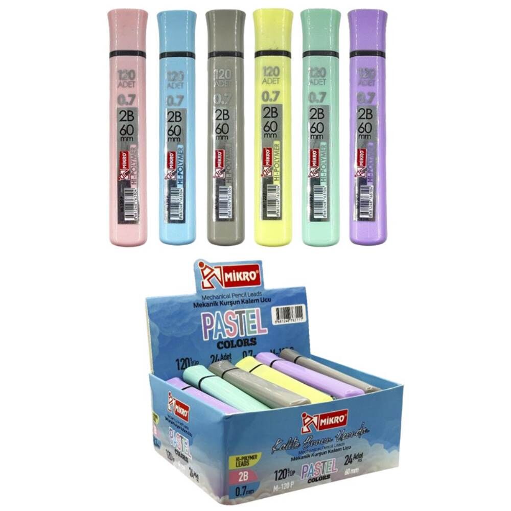 Mikro M-120P Pastel 60 mm 120'li Min