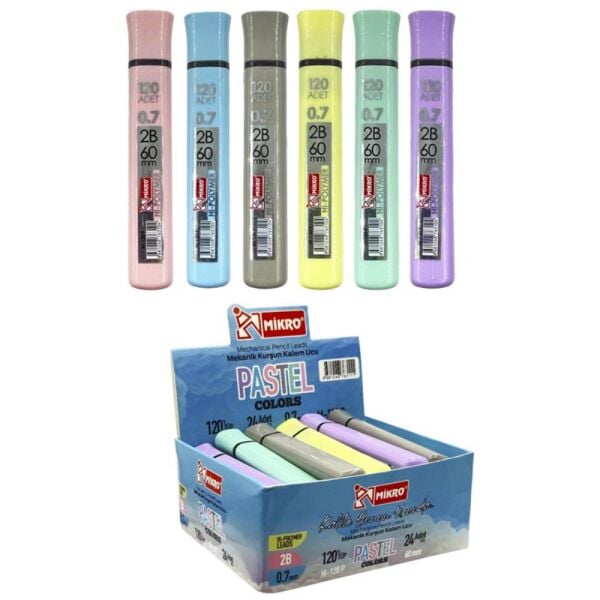 Mikro M-120P Pastel 60 mm 120'li Min