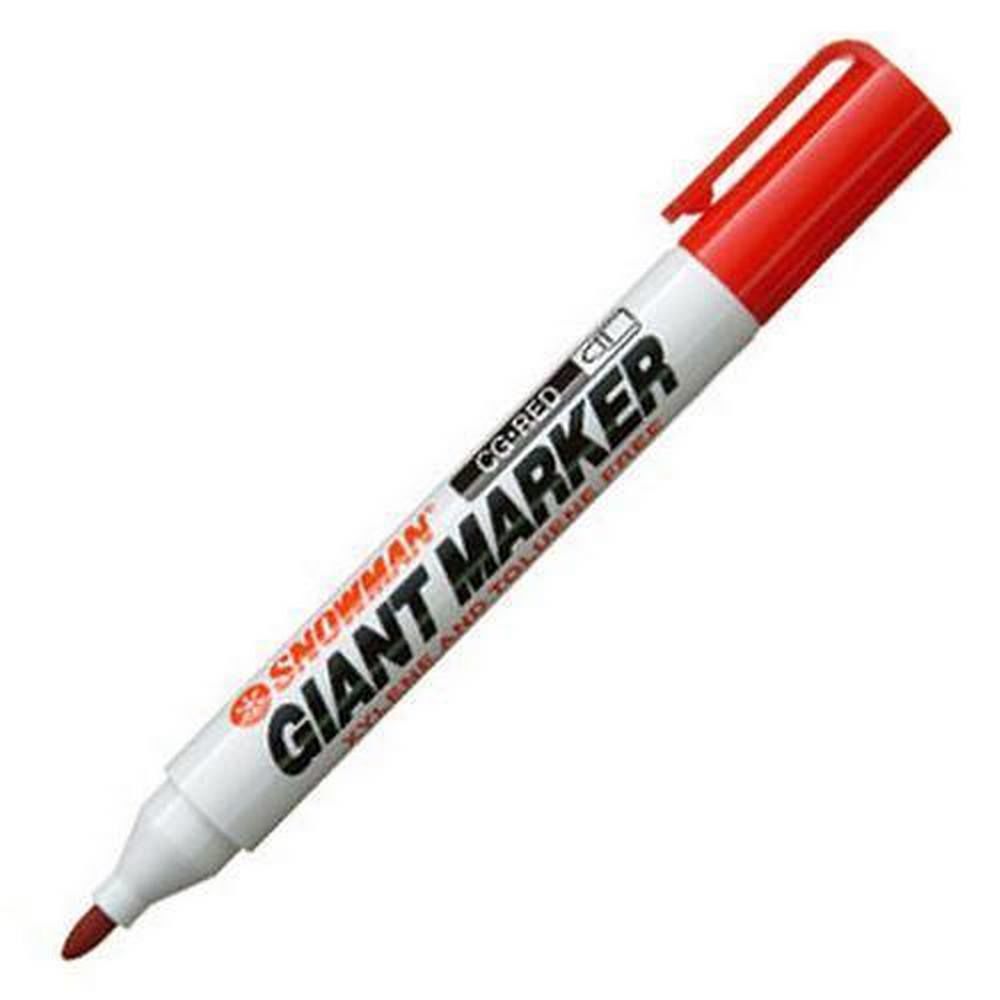 SNOWMAN PERMANENT MARKÖR K.YUVARLAK UÇ CG-12 KIRMI