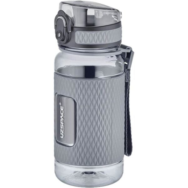Uzspace 5044 Silikon Gövde 450 ml Siyah Tritan Matara