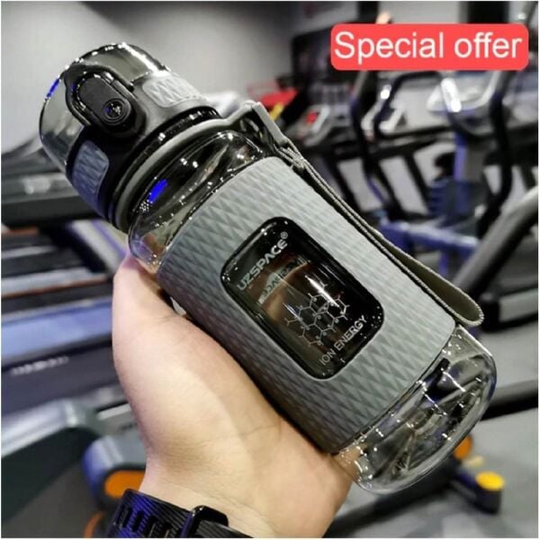 Uzspace 5044 Silikon Gövde 450 ml Siyah Tritan Matara