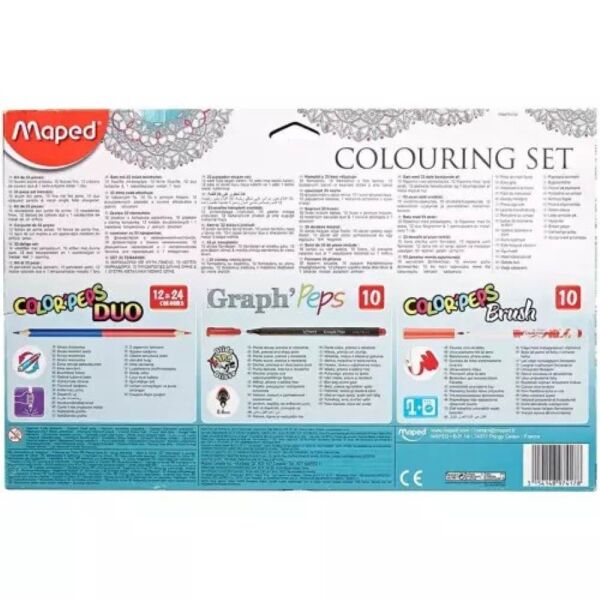 Maped Okul Seti 33 lü 10 lu Brush 10 lu Fineliner 12 li Duo Boya 897417