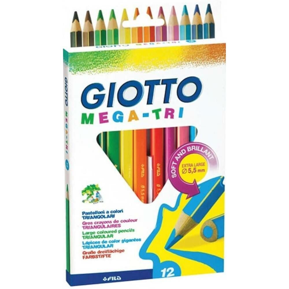 Gıotto Kuru Boya Mega Trı 12 Li Askılı Paket 220600Tr