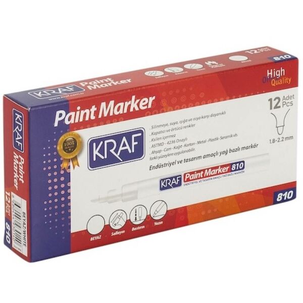Kraf Paınt Markör 810 Beyaz