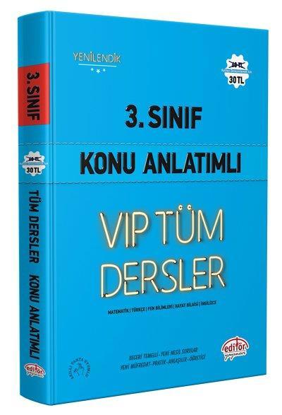 Editör 3.Sınıf Tüm Dersler Konu Anlatım Vip