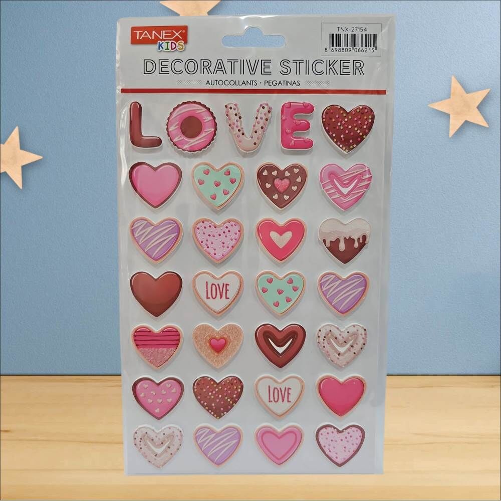 Tanex Sticker Pufy Eva Glitter Serisi 27154
